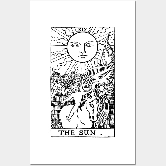 Sun Tarot Card Wall Art by vintage-glow